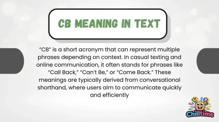 CB Meaning in Text