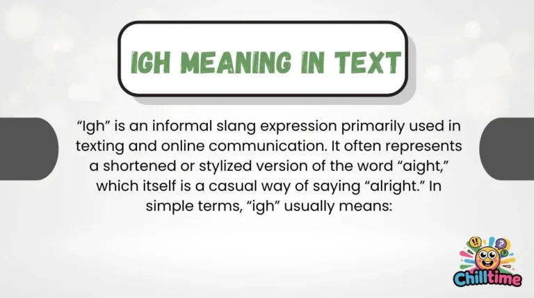 IGH Meaning in Text