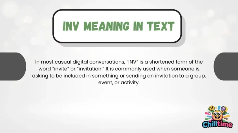INV Meaning in Text