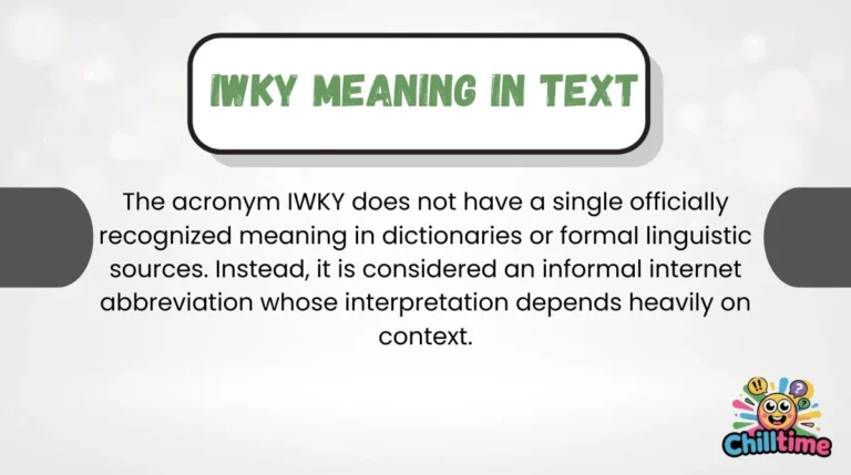 IWKY Meaning in Text