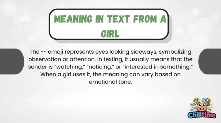 Meaning in Text from a Girl