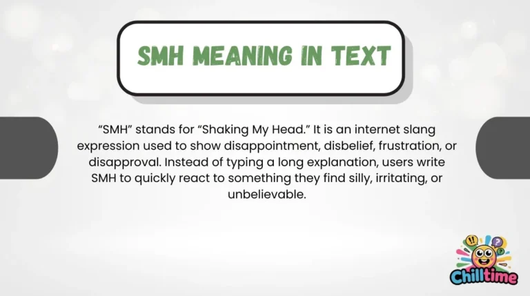 SMH Meaning in Text