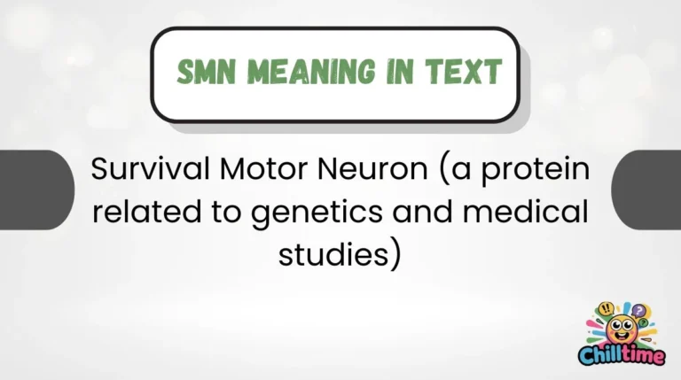 SMN Meaning in Text
