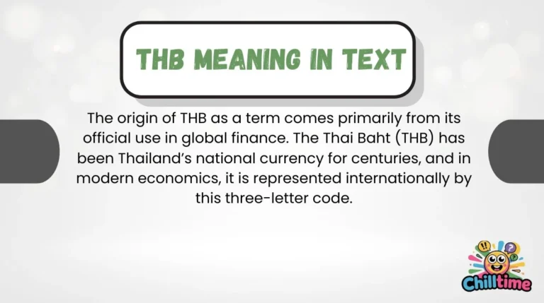 THB Meaning in Text