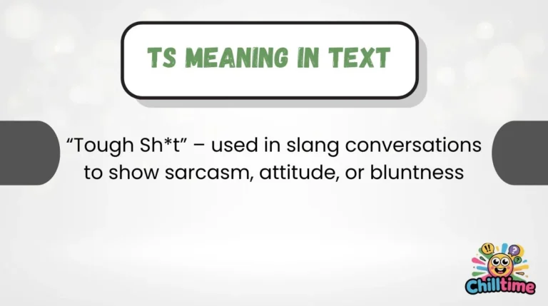 TS Meaning in Text