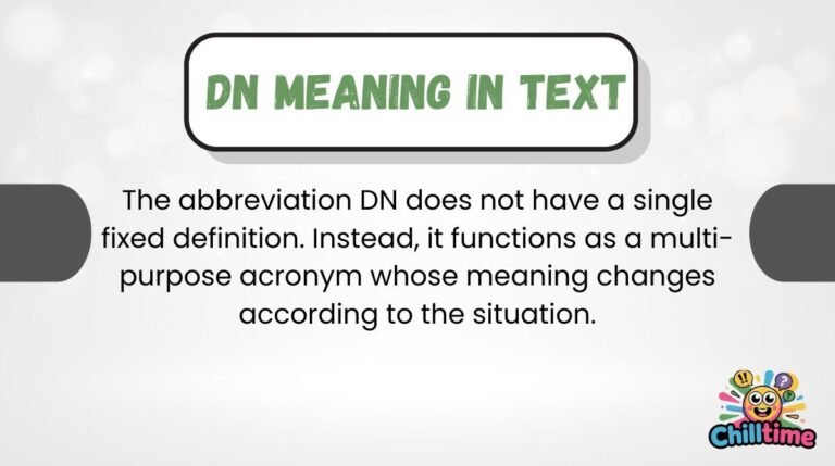 DN Meaning in Text