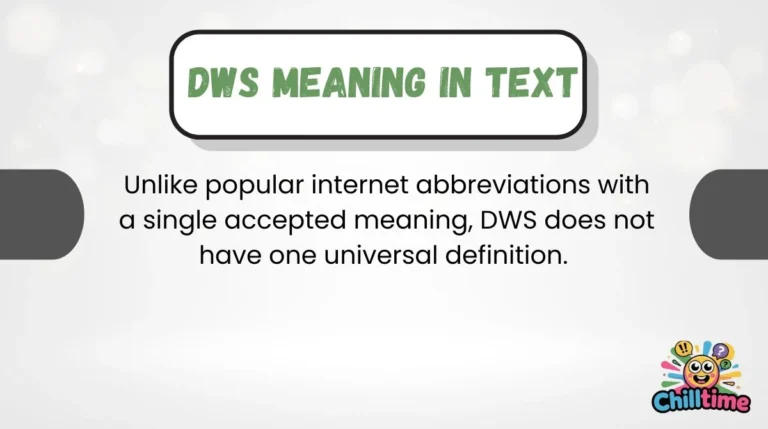 DWS Meaning in Text