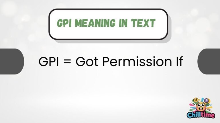 GPI Meaning in Text