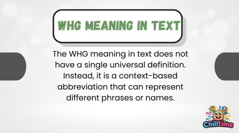 WHG Meaning in Text