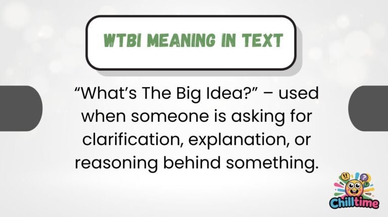 WTBI Meaning in Text